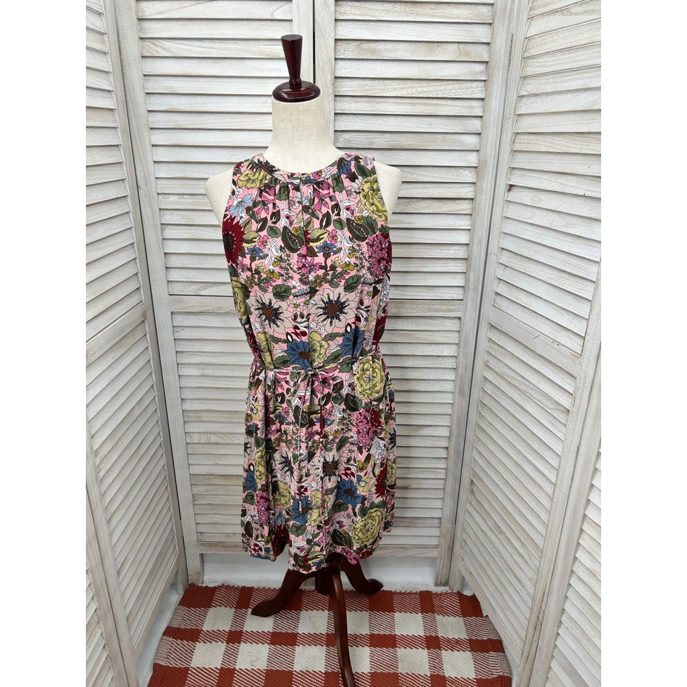 Loft Dress Medium Pink Floral Boho Cottagecore Whimsygoth